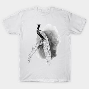 Peacock Drawing T-Shirt